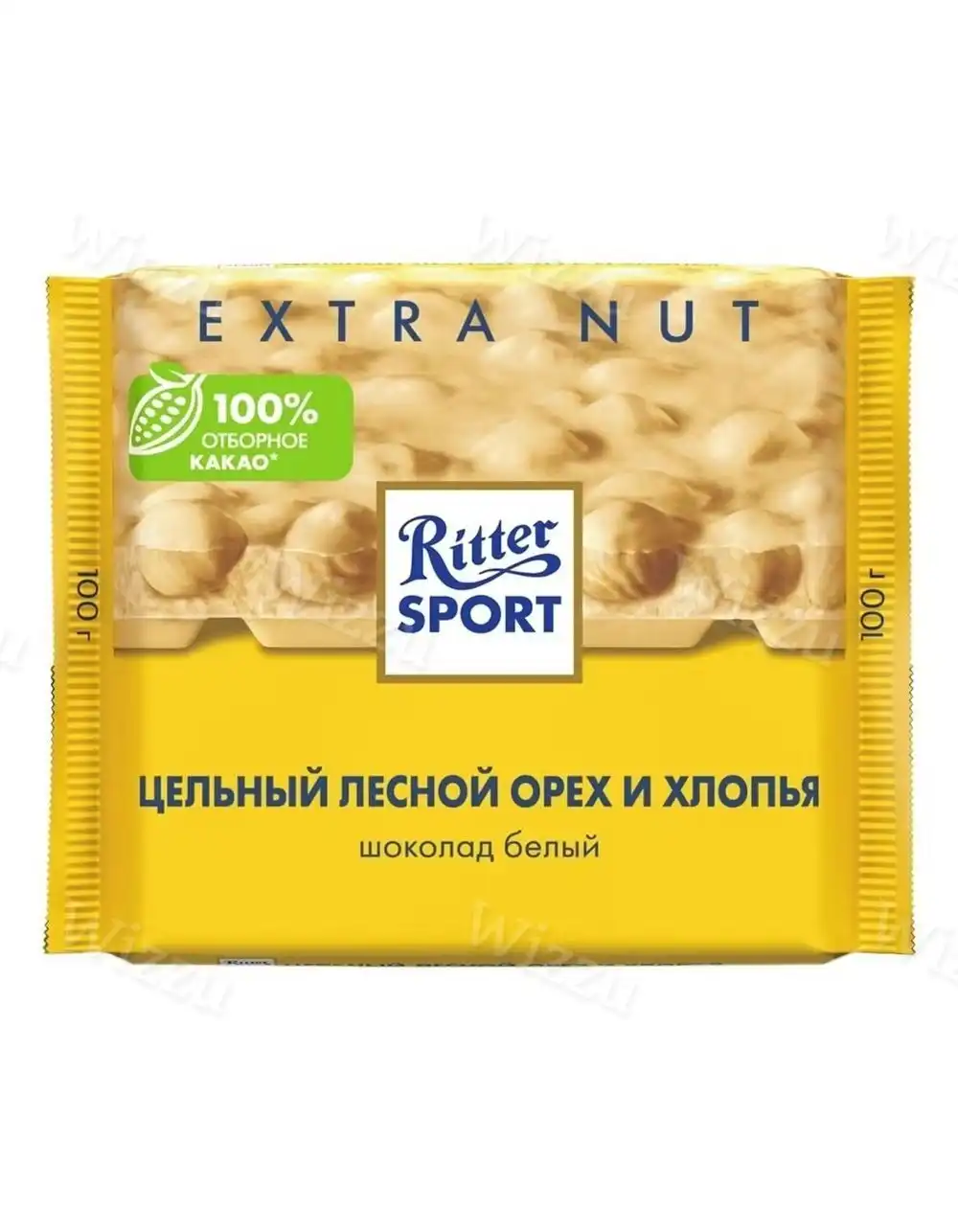 Шоколад Риттер Спорт Extra белый Лесной орех и Хлопья 100г, шт