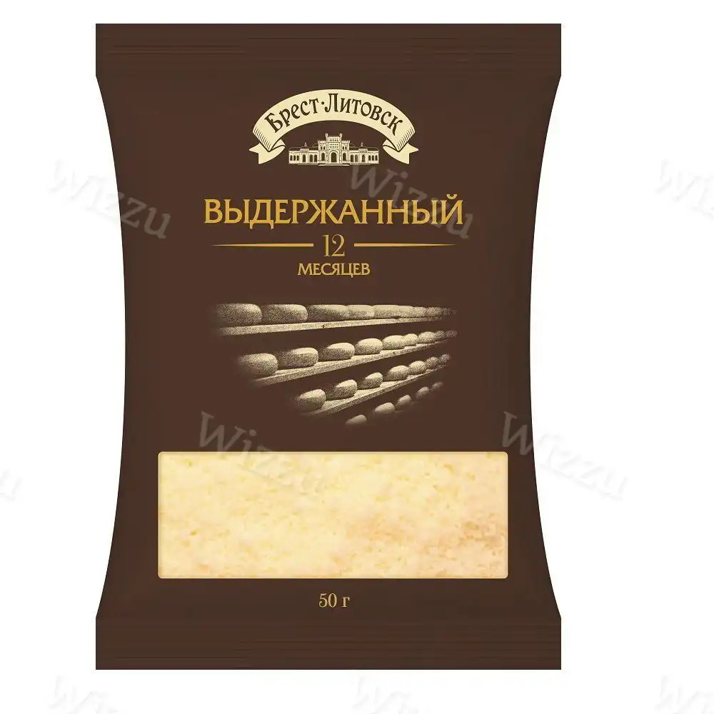 Сыр твердый брест лит выдержанный тертый 50г 45%