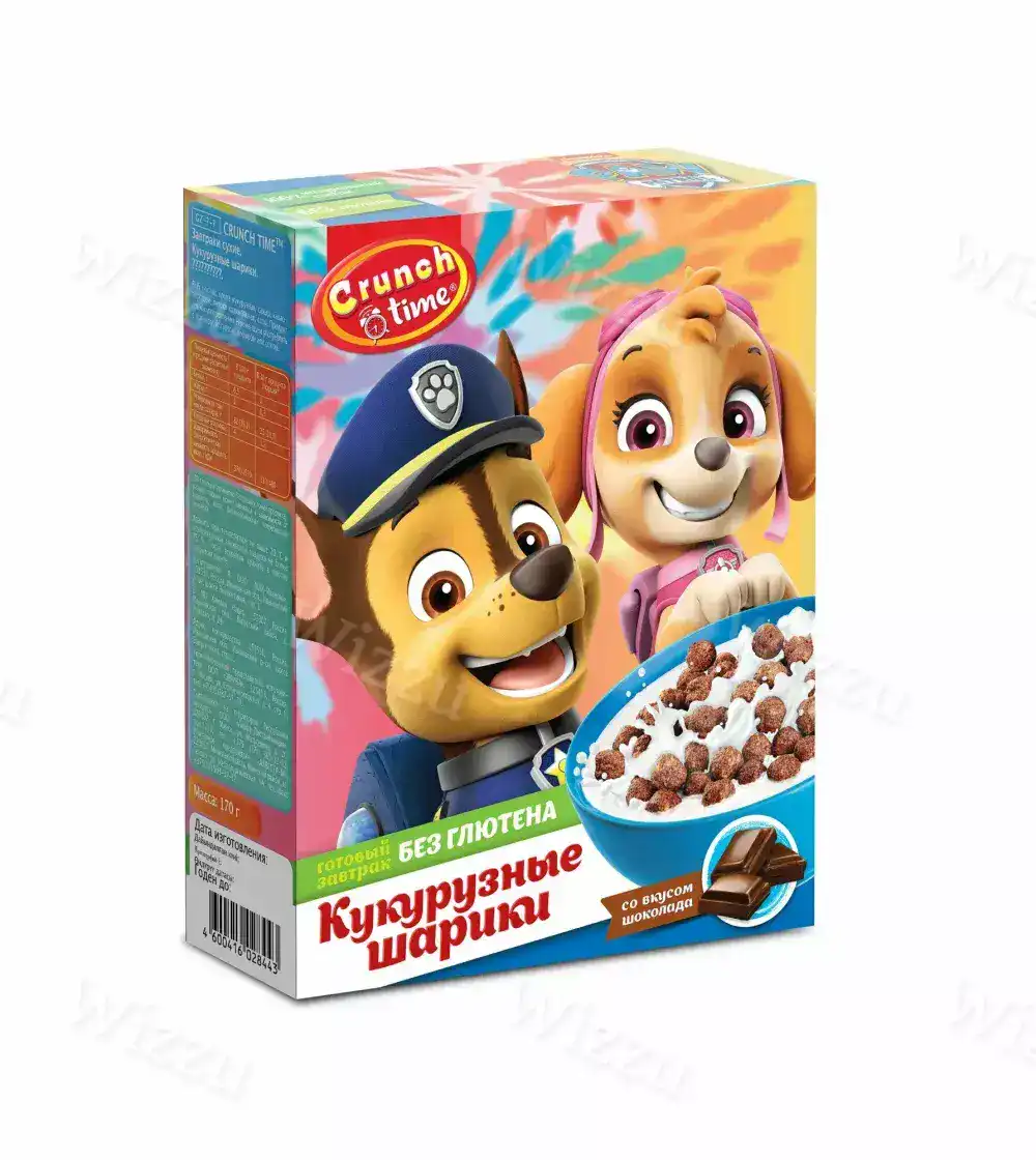 CRUNCH TIME PAW PATROL сухой завтрак 170 гр