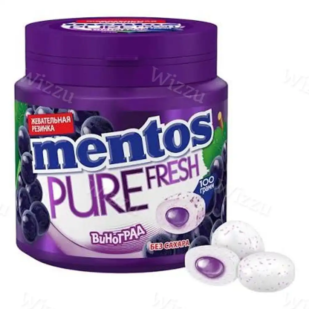 Жевательная резинка "Mentos" Виноград 100гр