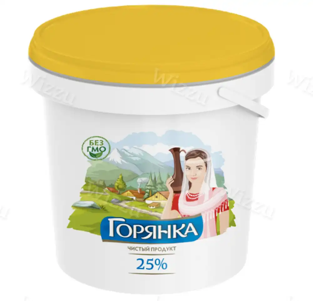 МП с ЗМЖ по технологии сметаны "Горянка" 25% 700г ведро