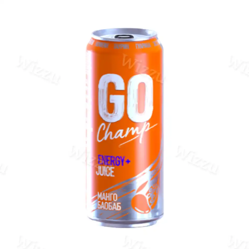 Энергетический напиток "GO Champ" Манго-Боабаб 430мл