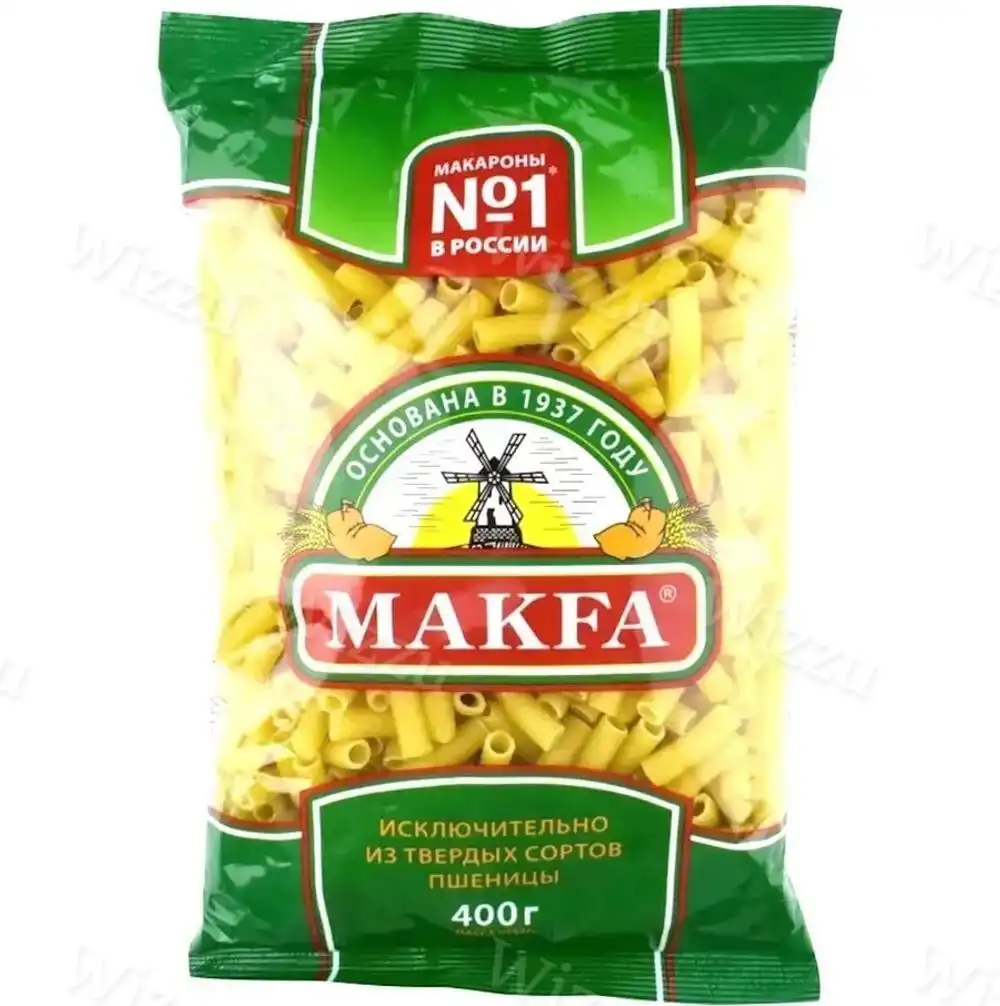 Мак изд Макфа Рожки гладкие 400г, шт