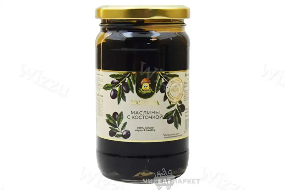 Маслины Юнона с/к ст/б 350г, шт