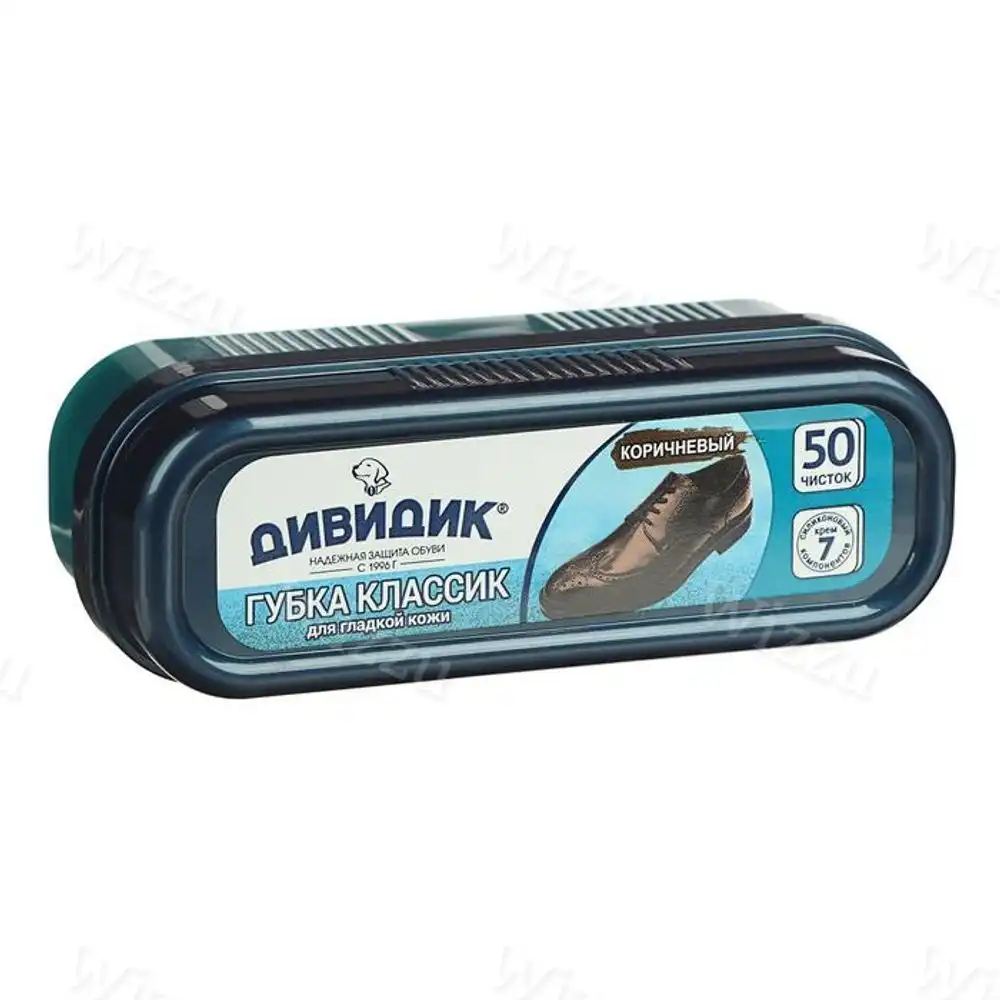 Губка Дивидик упак.спайка Классик коричневая