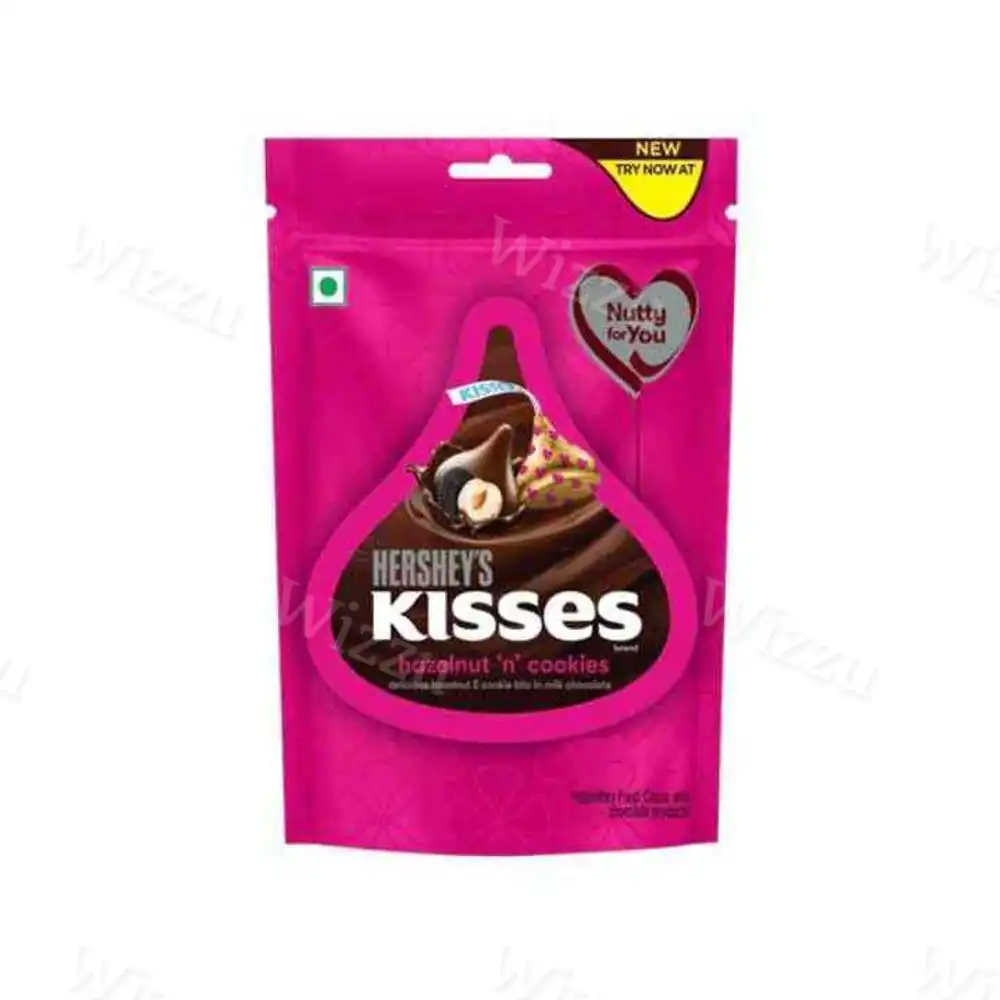 Конфеты "Hersheys Kisses" Печенье и фундук 36г