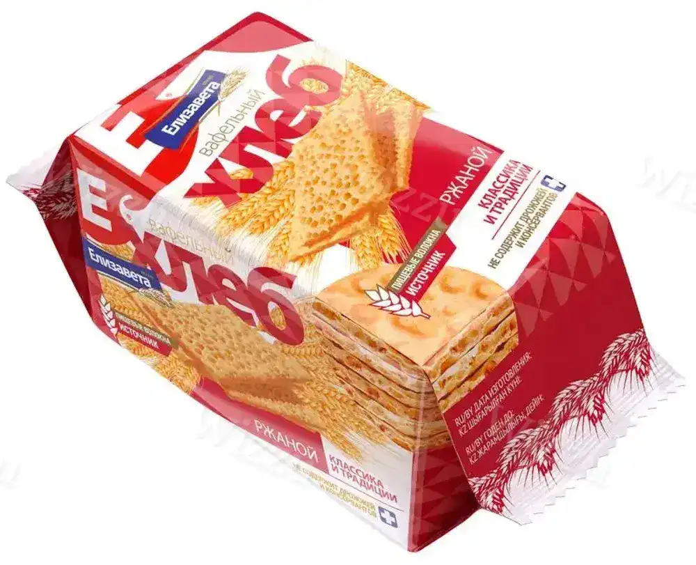 Вафельный хлеб Елизавета Ржаной 75г, шт