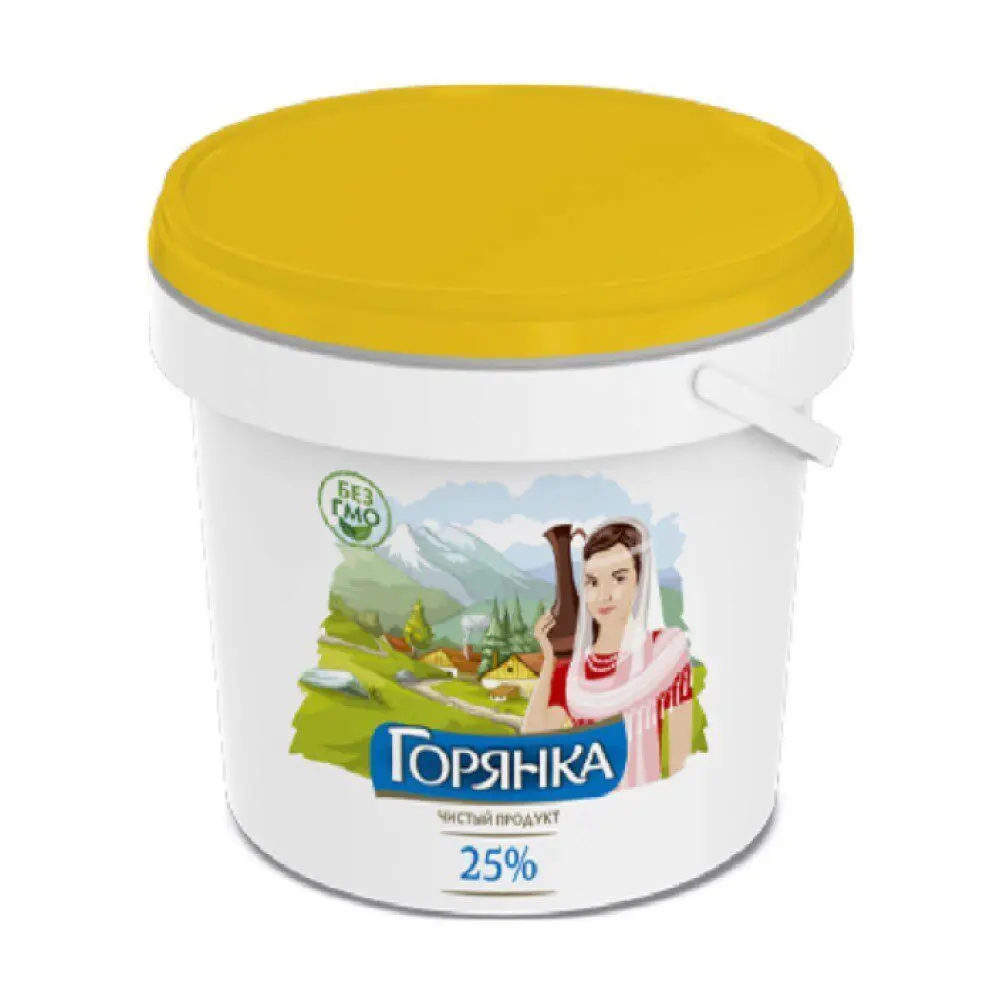 Сметанный продукт с змж "Горянка" 25.0% 700г