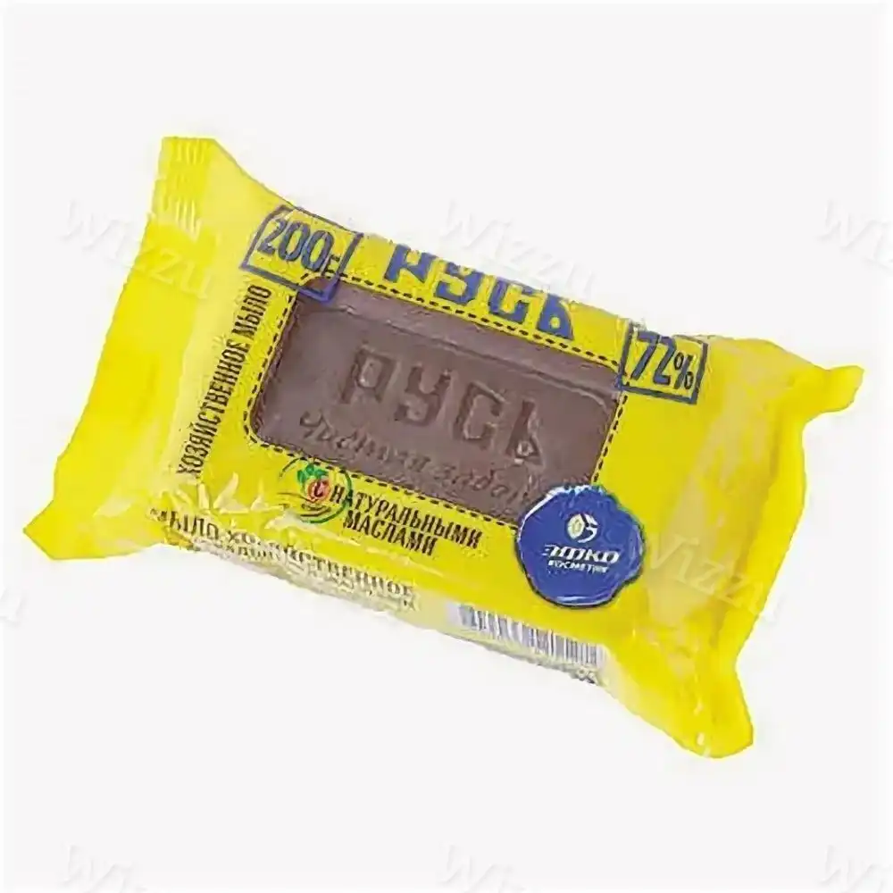 Мыло Хозяйственное Твердое 72% Русь Чистая Забота 250 гр