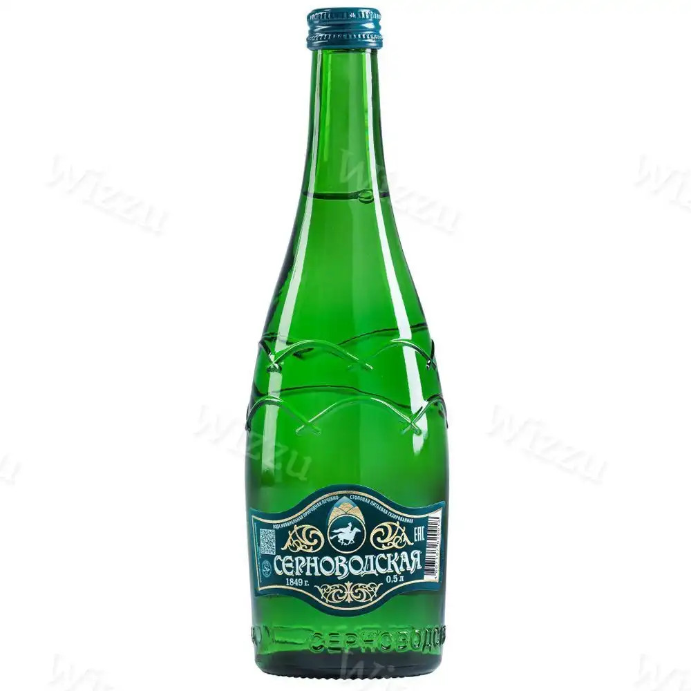 Вода минеральная Серноводская с газом 0,5 л Стекло