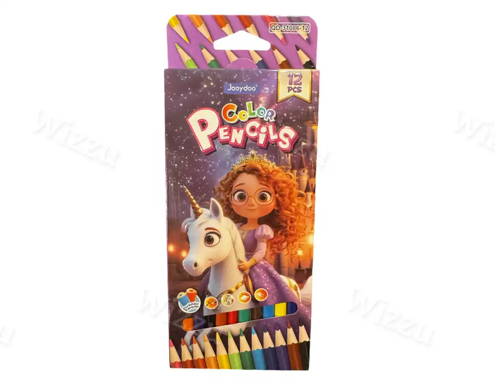 Цветные карандаши 12 штук "Мультгерои" (с12) (х240) Jooydoo