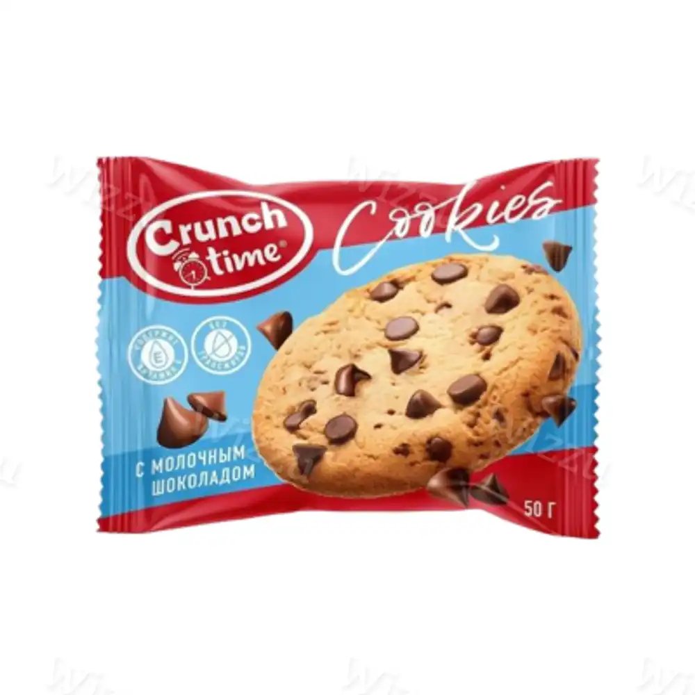 Печенье Crunch time Cookies с кусочками шоколада 50 гр