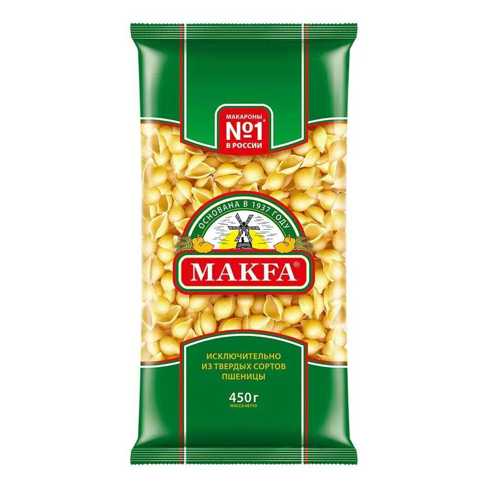 Макароны Макфа Ракушки, 400г
