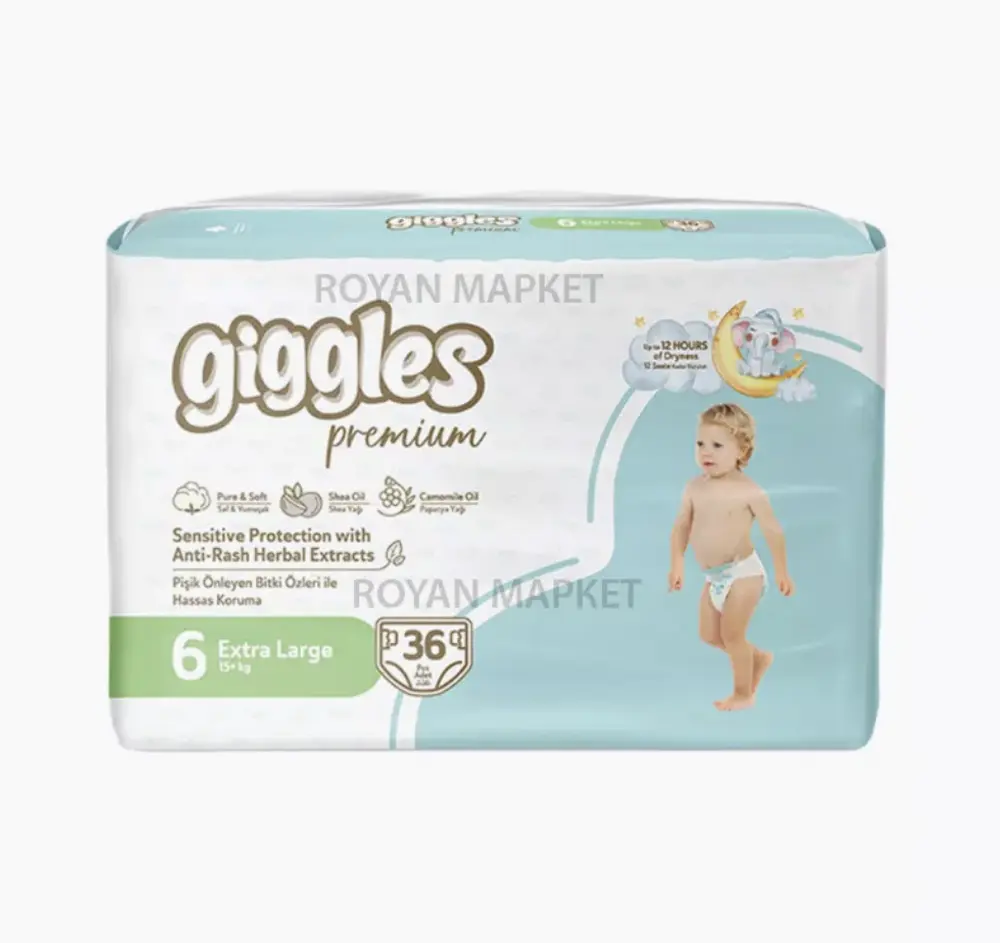 Подгузники GIGGLES "Extra large" размер 6/36шт