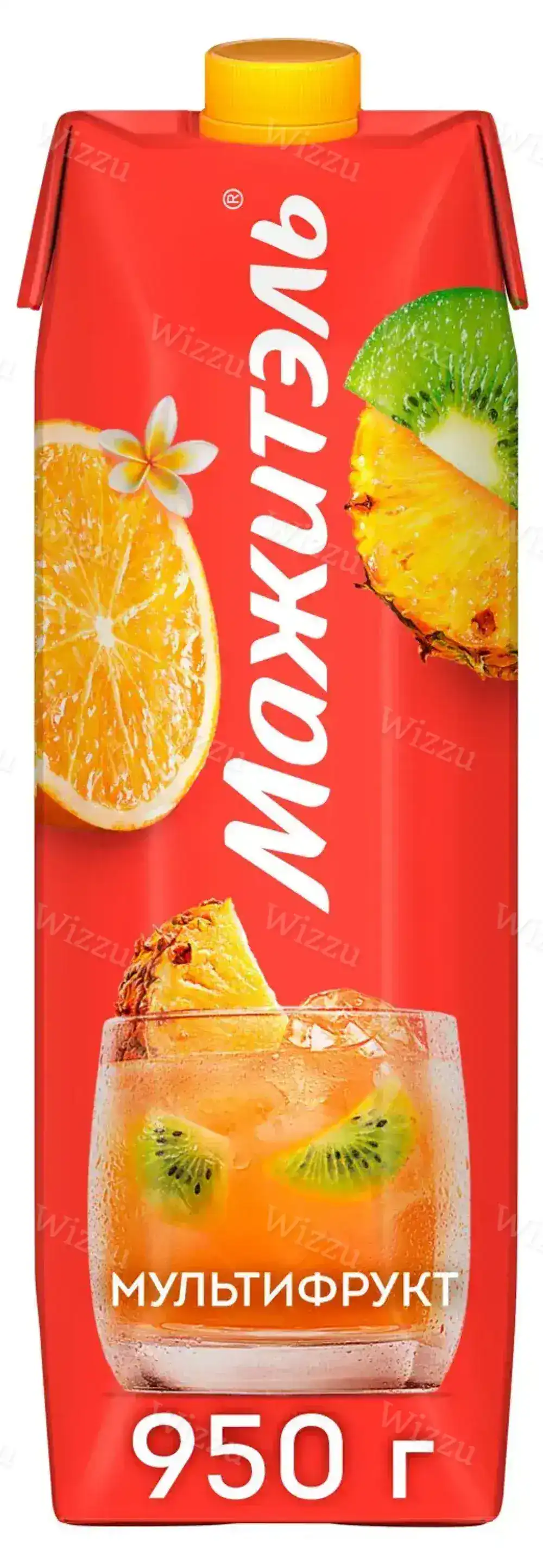 Напиток Мажитэль сывороточно-мол бум/уп 950мл Мультифрукт, шт