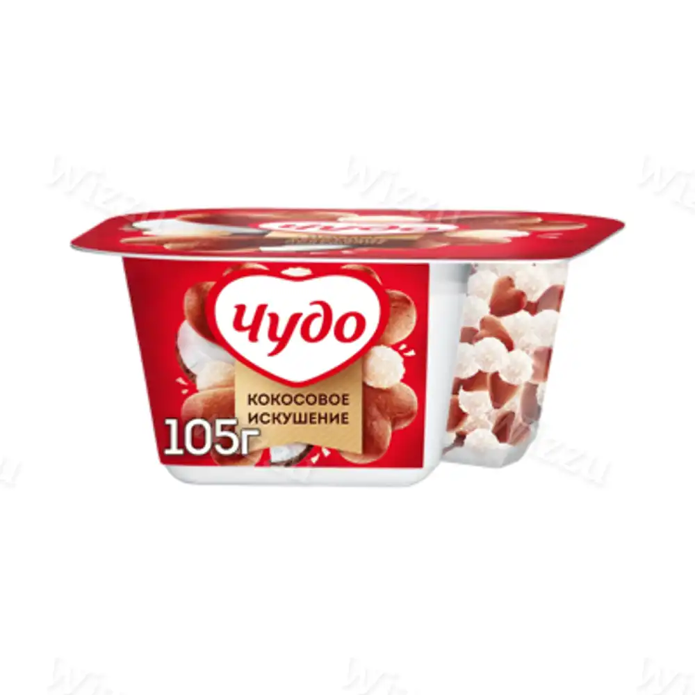 Йогурт "Чудо" КОКОС Печ 3% 105г 6шт