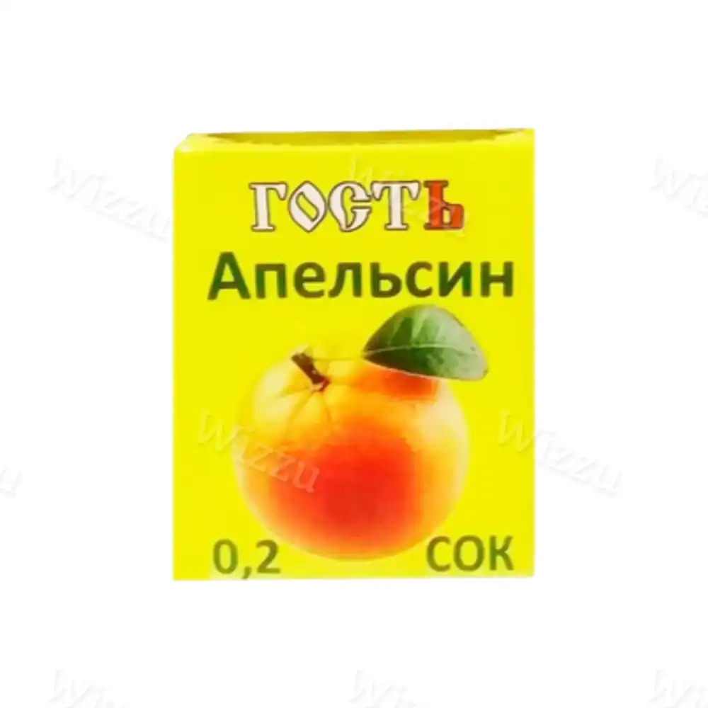 Сок детский "Гость" Апельсин 0,2л