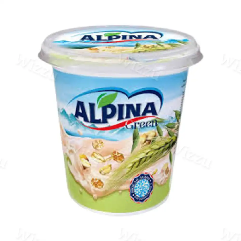 Йогурт Alpina Green стакан Мюсли - Злаки 15% 320гр