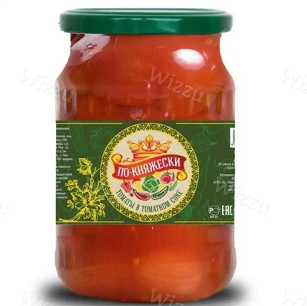 Томаты 0,67 л. в собст. соку По-Княжески