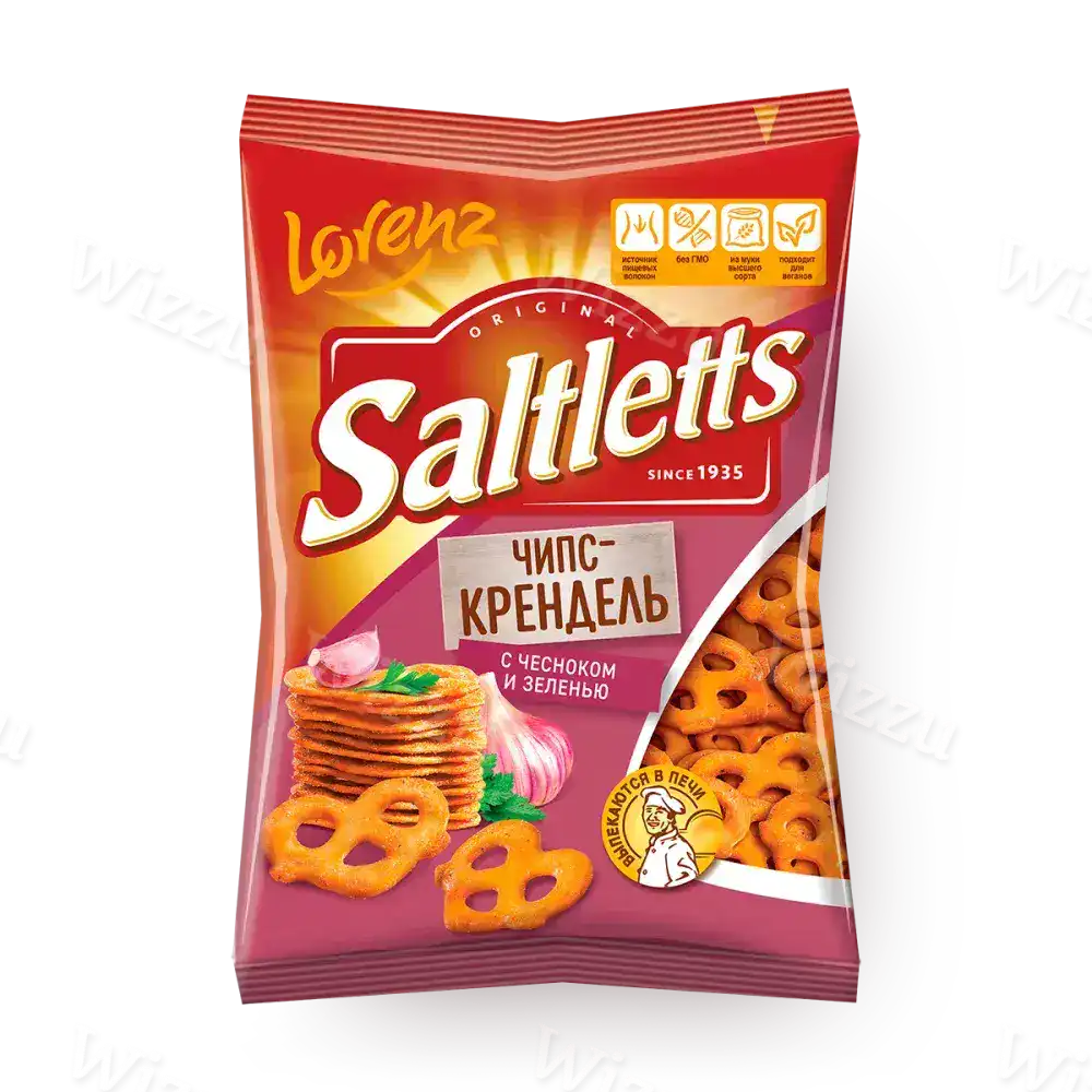 Палочки "Saltletts" Соленые с Чесноком и Зеленью 70г