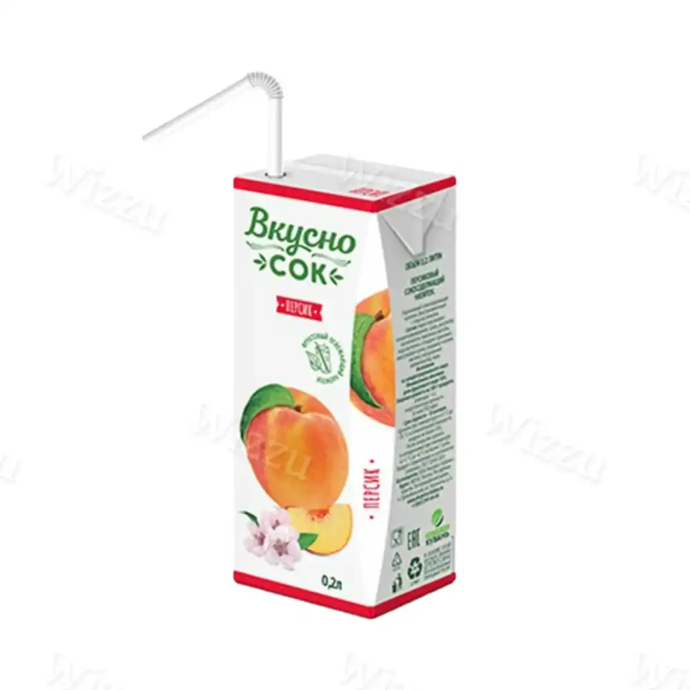 Напиток Персиковый ВкусноСок Slim Leaf 0,2л