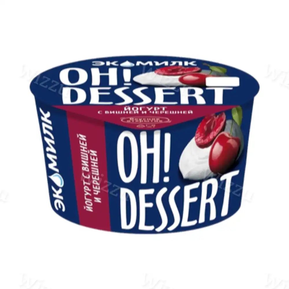 Йогурт "Oh Dessert" Экомилк Вишня и Черешня 4,2% 130гр