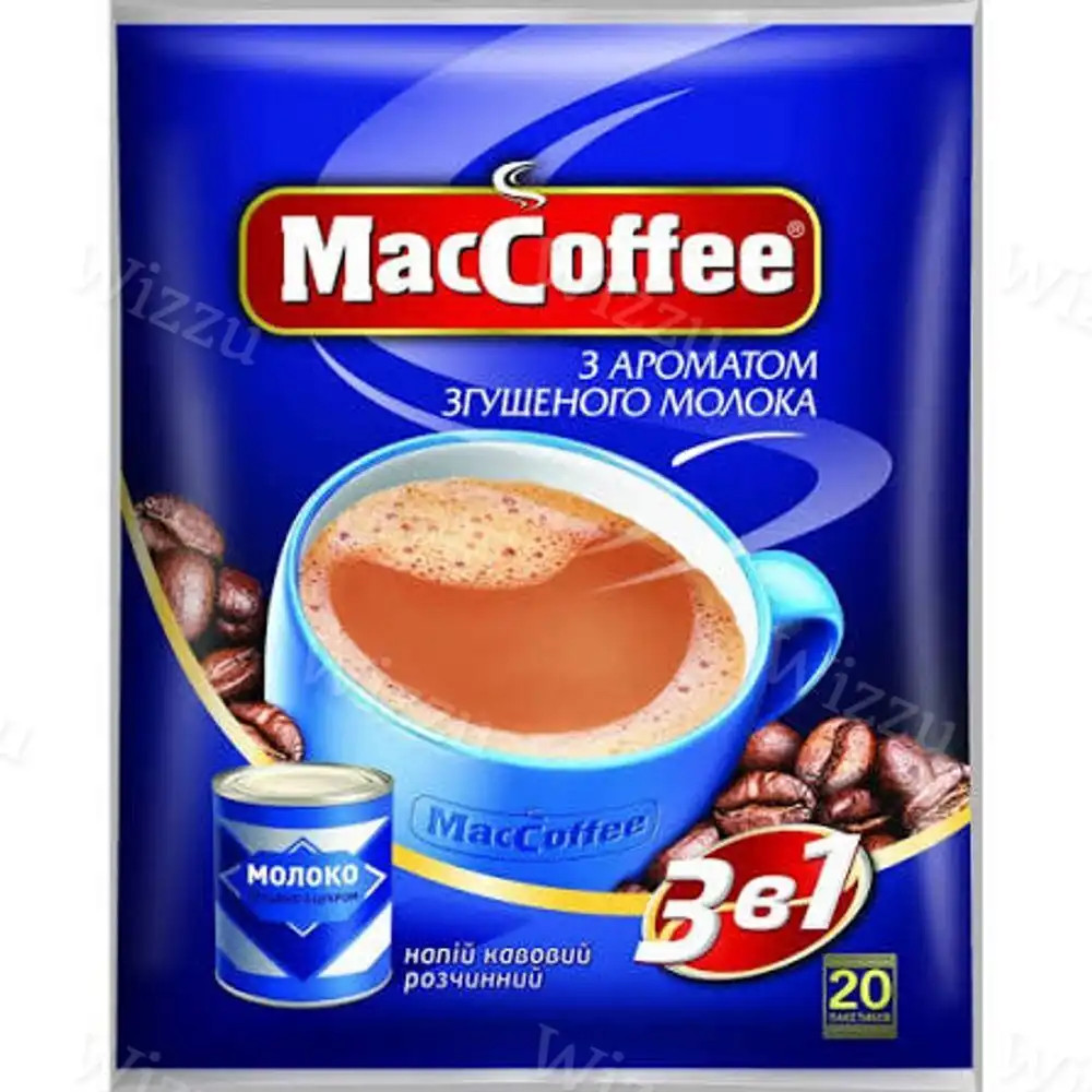 Мак Кофе 3в1 Сгущенное Молоко (упаковка) 18гр