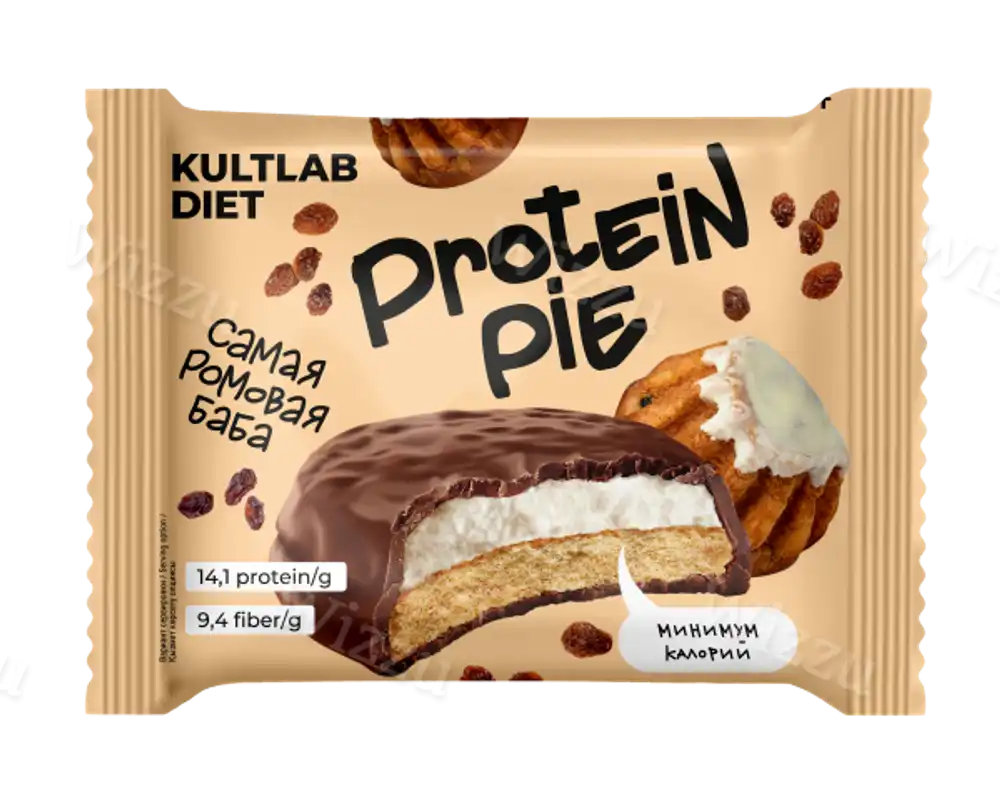 Батончик Kultlab Diet Protein Pie (Самая Ромовая Баба) 60гр