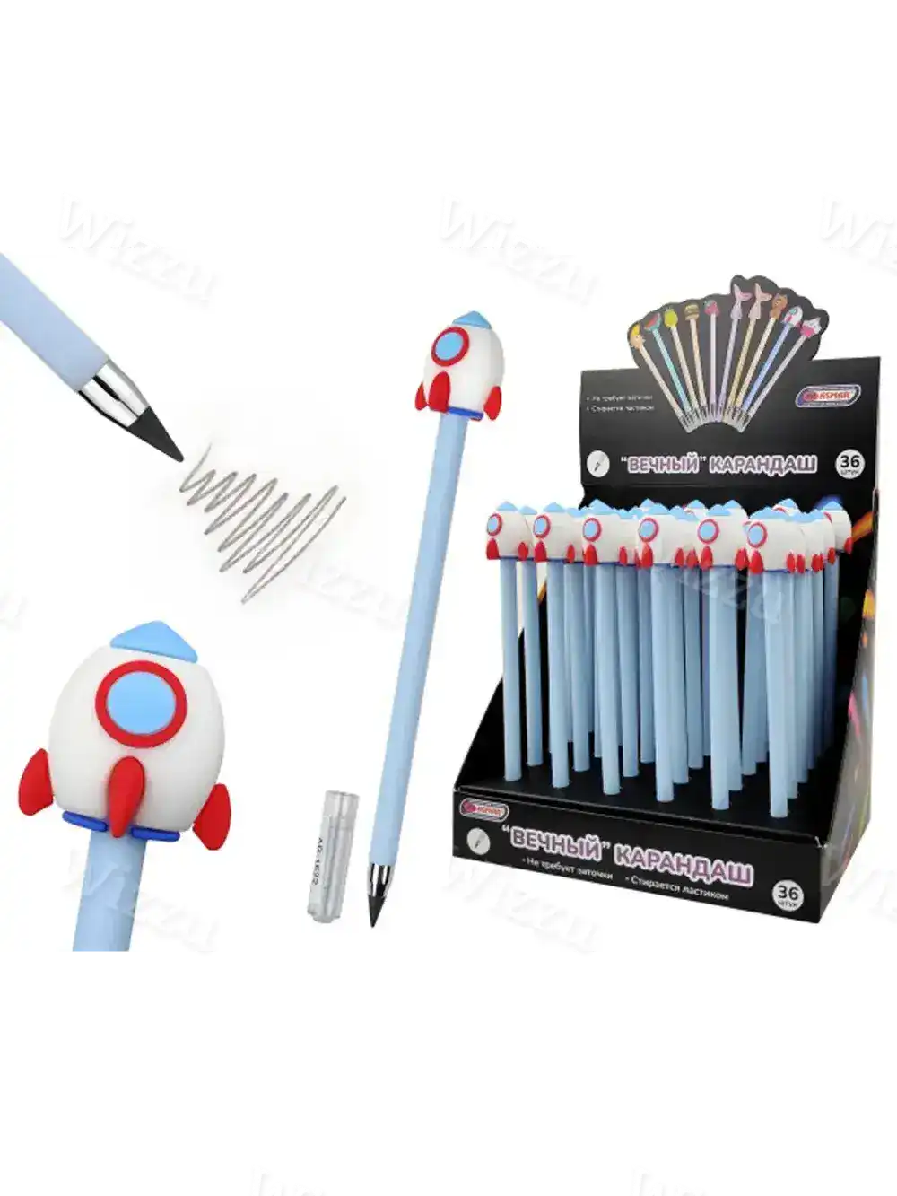 Карандаш вечный "Ракета" 36шт. AR-1622