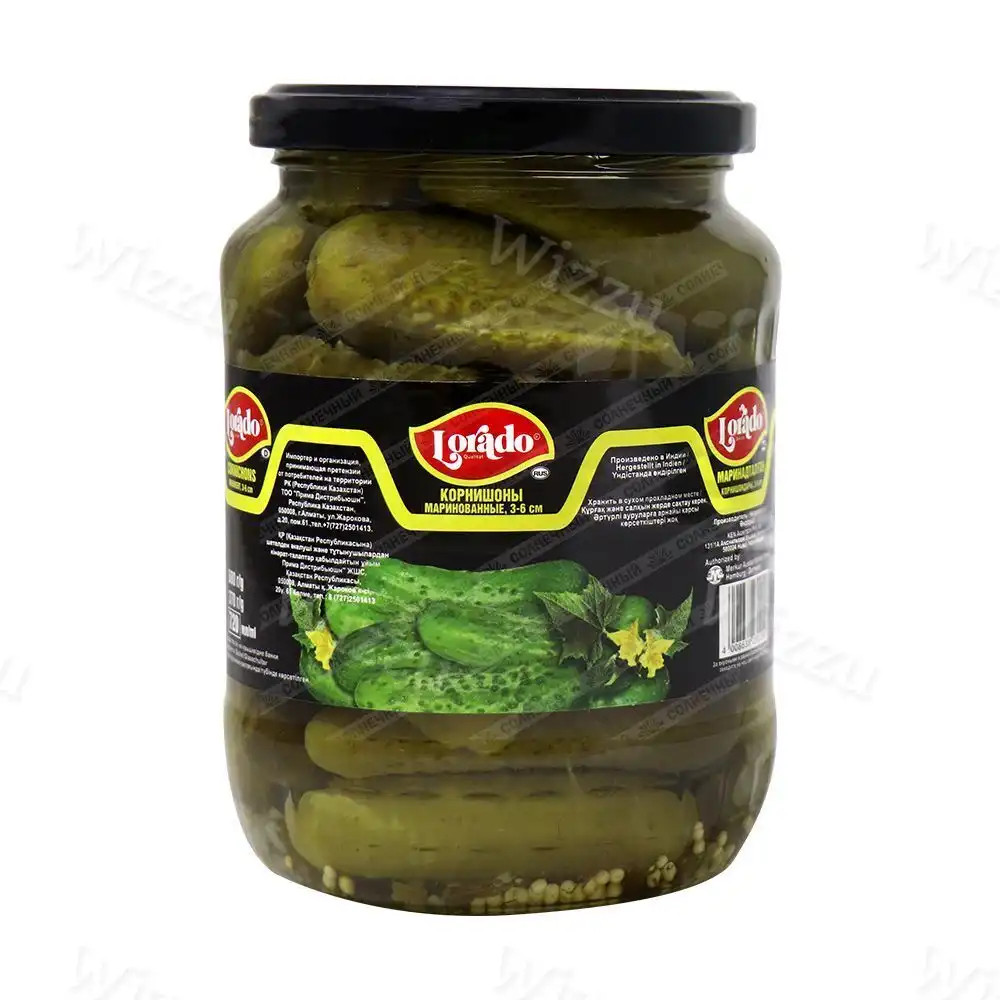 Корнишоны Лорадо 3-6см ст/б 720мл, шт