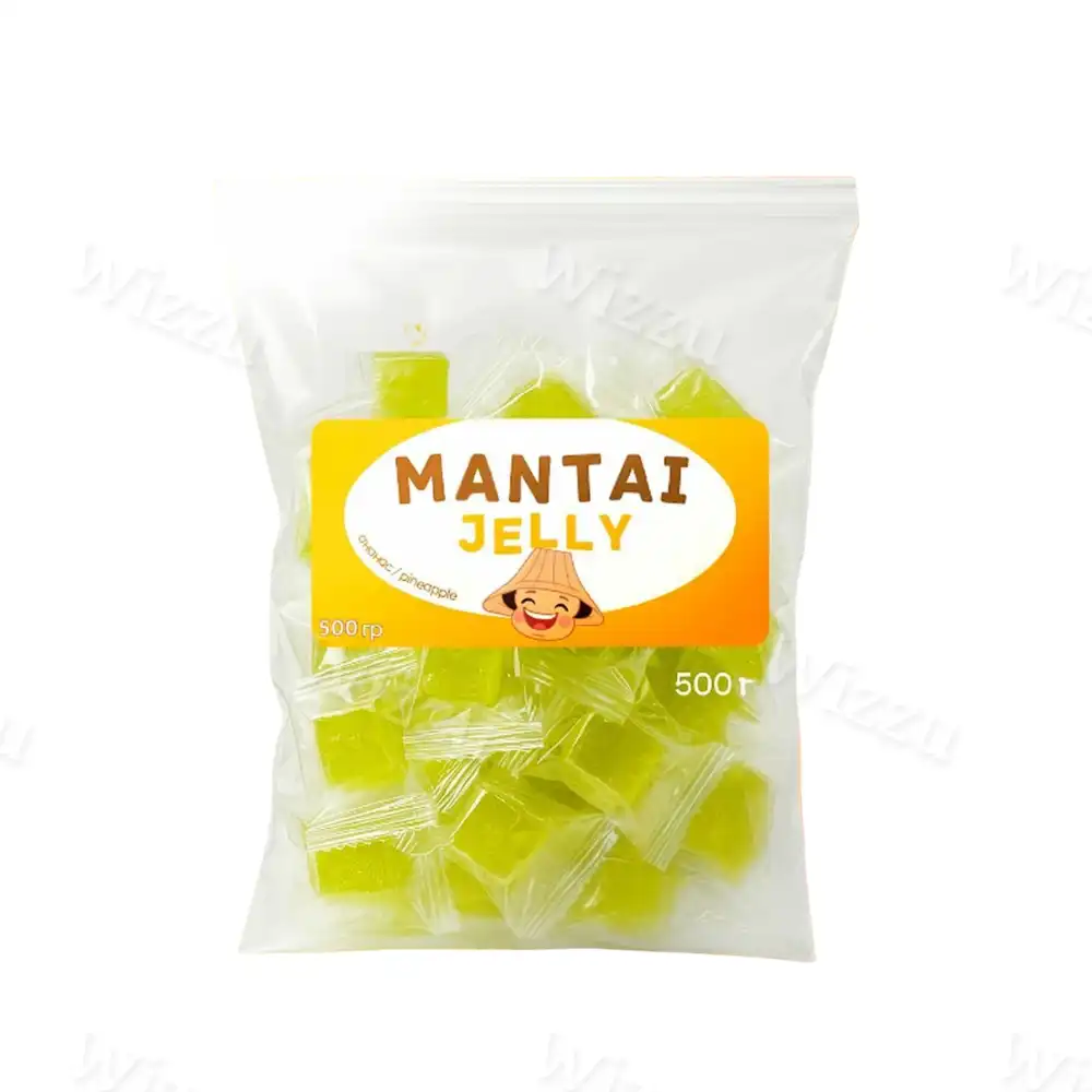 Жевательная конфета Дыня-Кубик Mantai Gelly 3кг