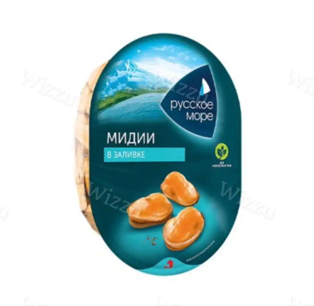 Мясо мидии чилийской Русское Море в заливке 180г, шт