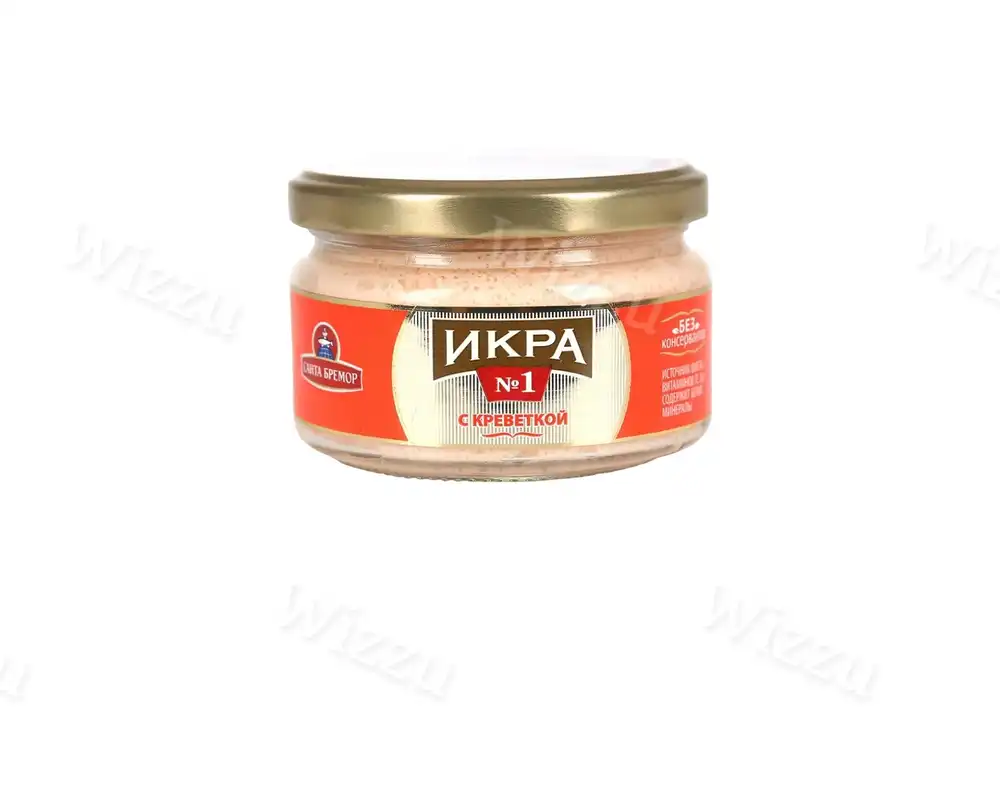 Икра Санта Бремор деликатесная с креветкой 180г, шт