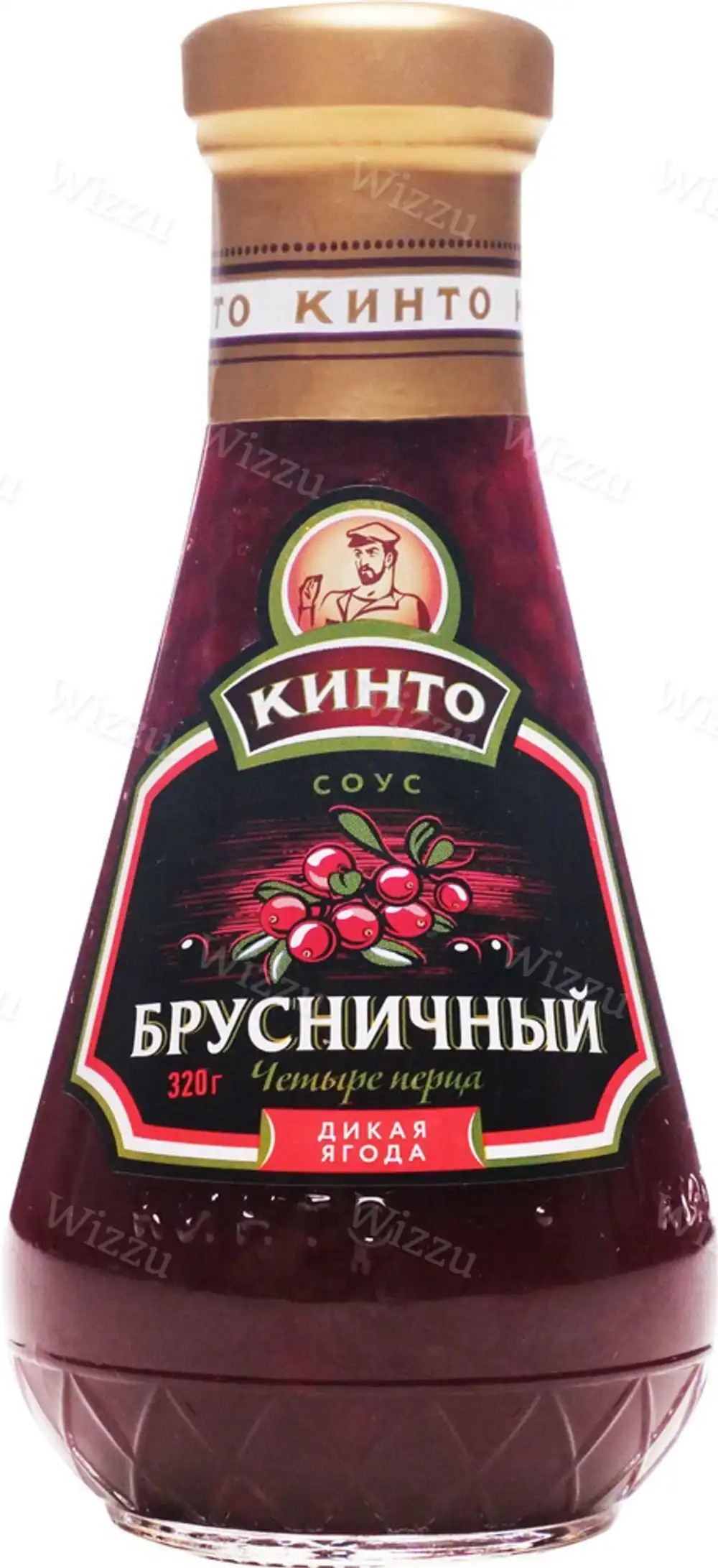 Соус четыре перца "Кинто" брусничный 320г