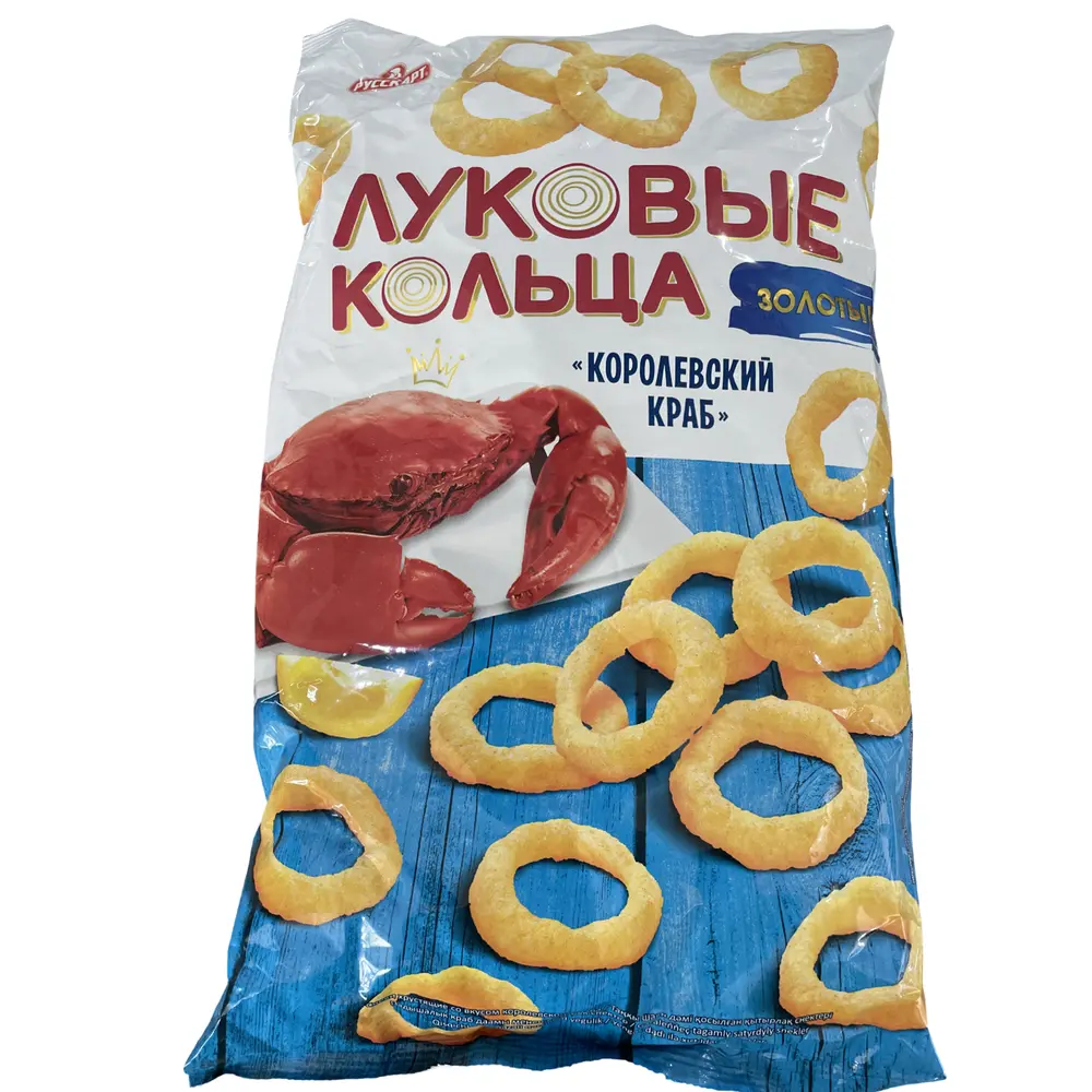 Кольца луковые Русскарт Королевский краб, 90г