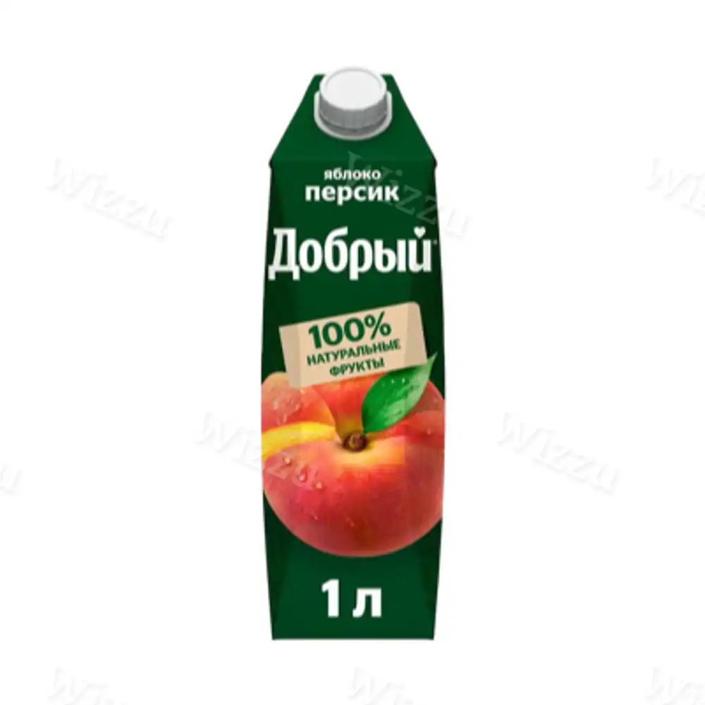 Сок добрый яблоко персик 1л