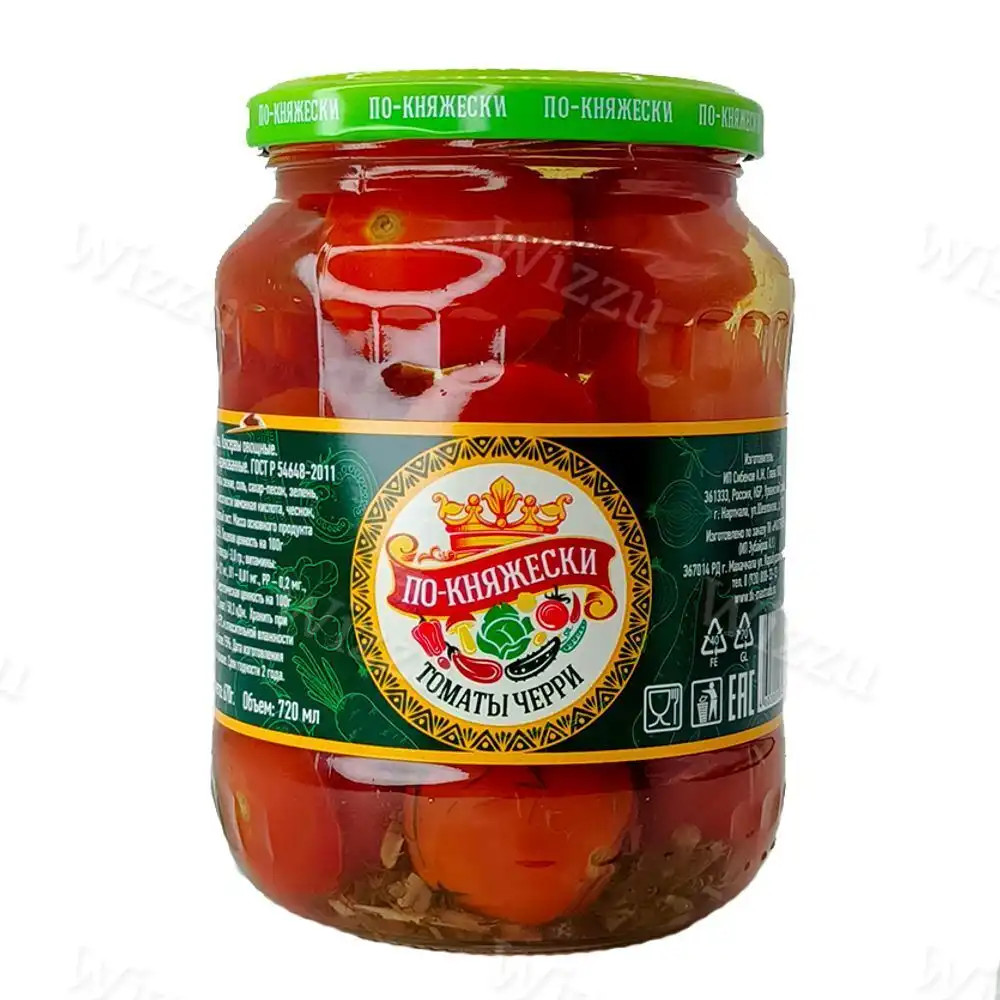 Томаты ЧЕРРИ "По-княжески" конс-ые 670мл