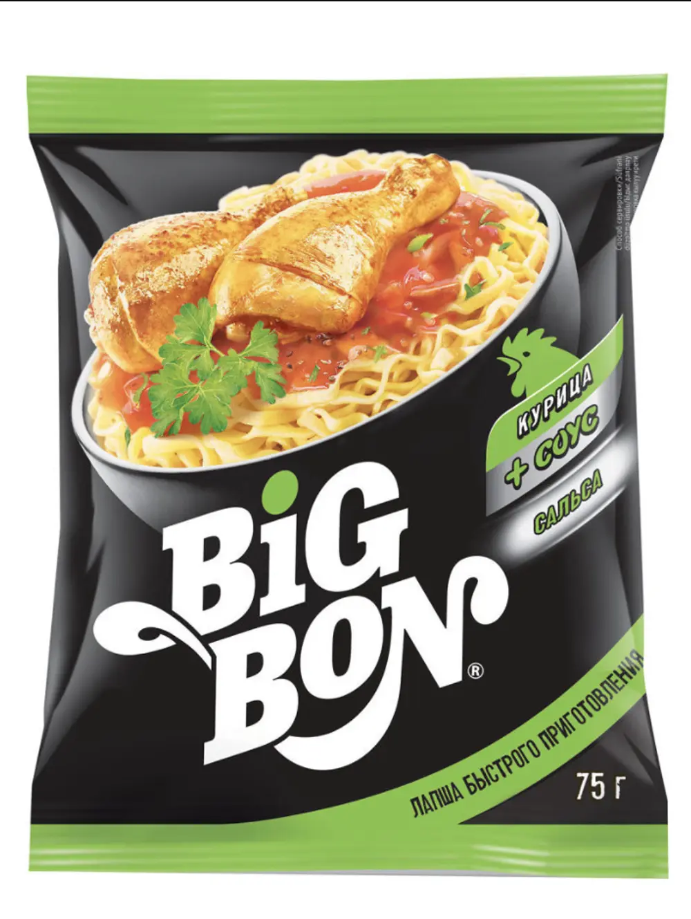 Лапша быстрого приготовления BiG BoN курица сальса, 75г