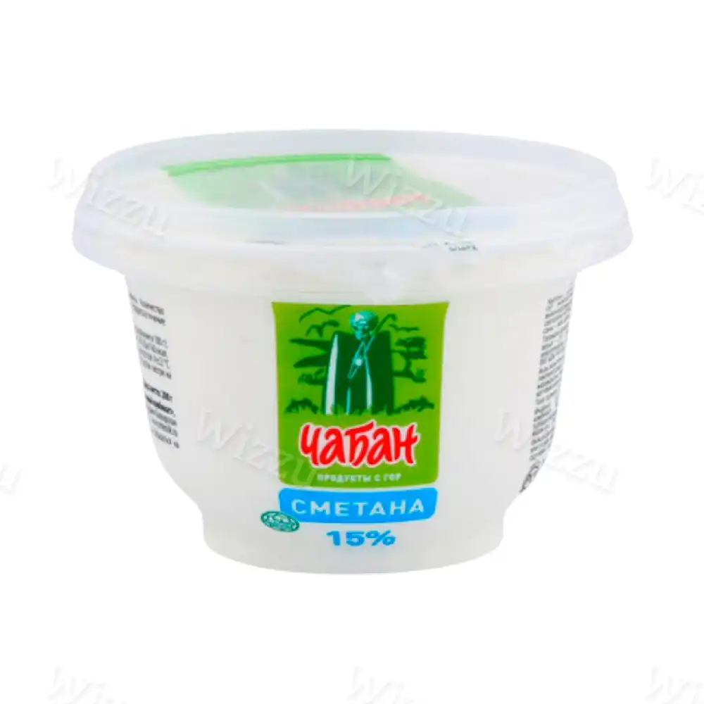Сметана Чабан 15% 200г, шт