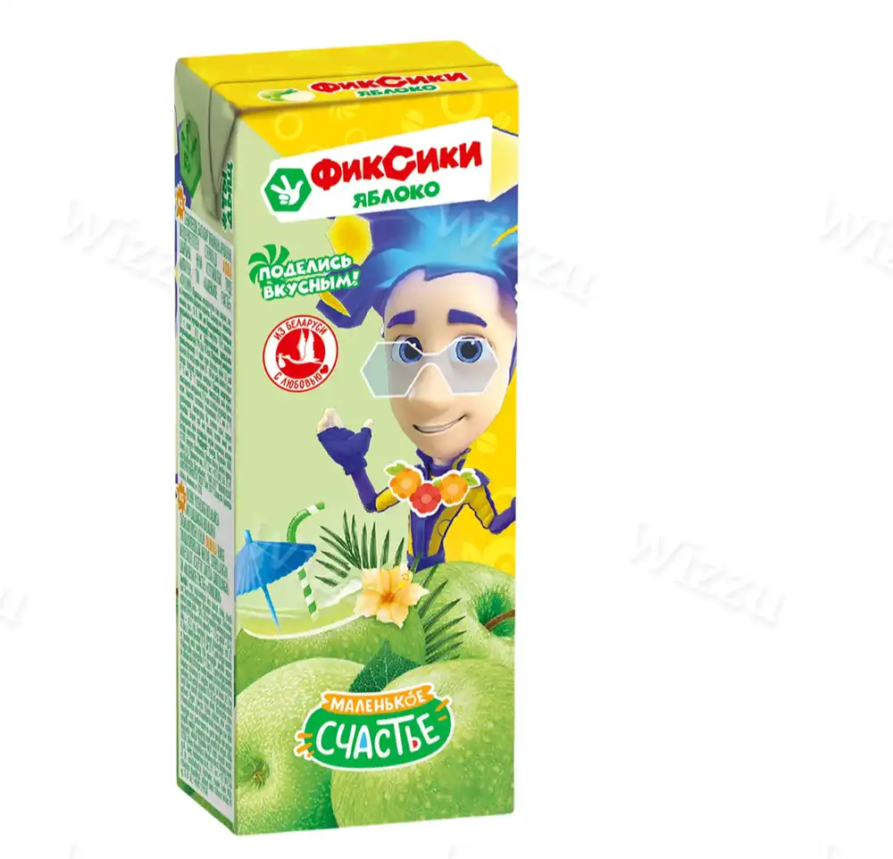 Нектар "Маленькое Счастье" Фиксики Фрути Яблоко 0,2л, шт