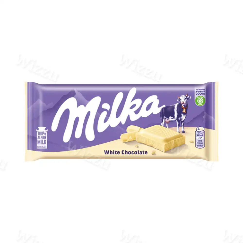 Шоколад Milka White 90гр