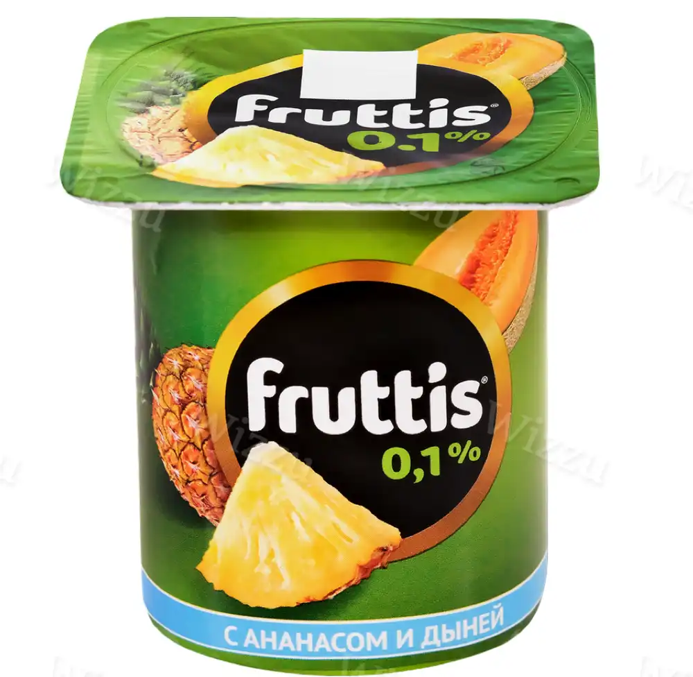 Йогуртный продукт Фруттис 0,1% 110г Лесн ягоды ананас дыня, шт