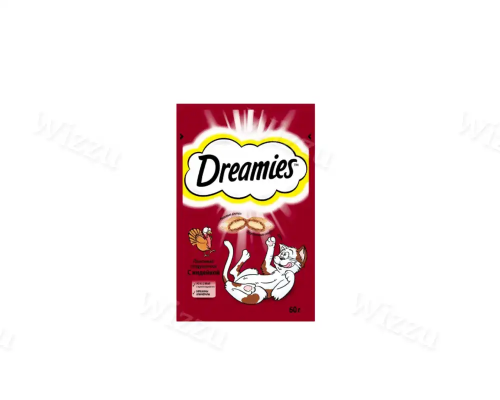 Корм Dreamies с индейкой 60г, шт