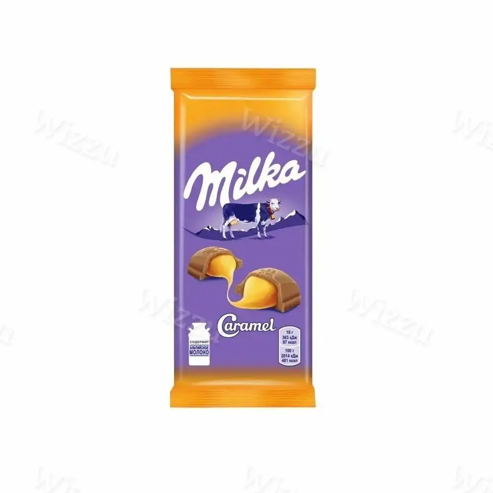 Шоколадная плитка "Milka" Caramel 100г
