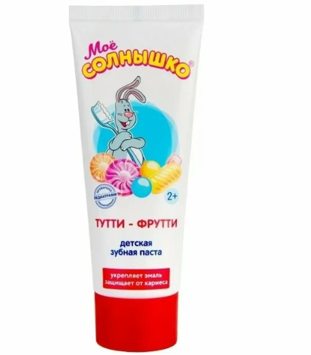 Зубная паста Мое солнышко детская Тутти-Фрутти, 100г