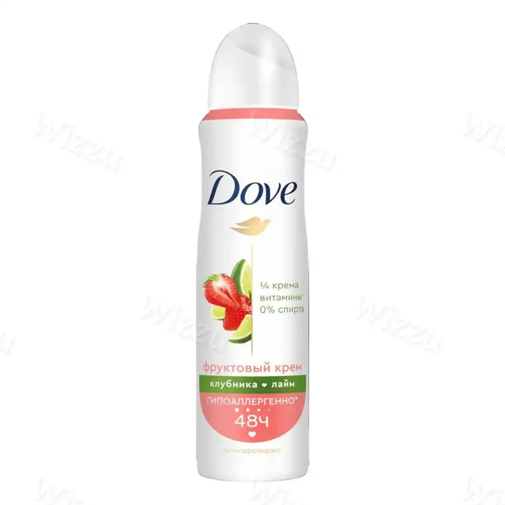 Дезодорант Dove Фруктовый крем Клубника и лайм 150мл