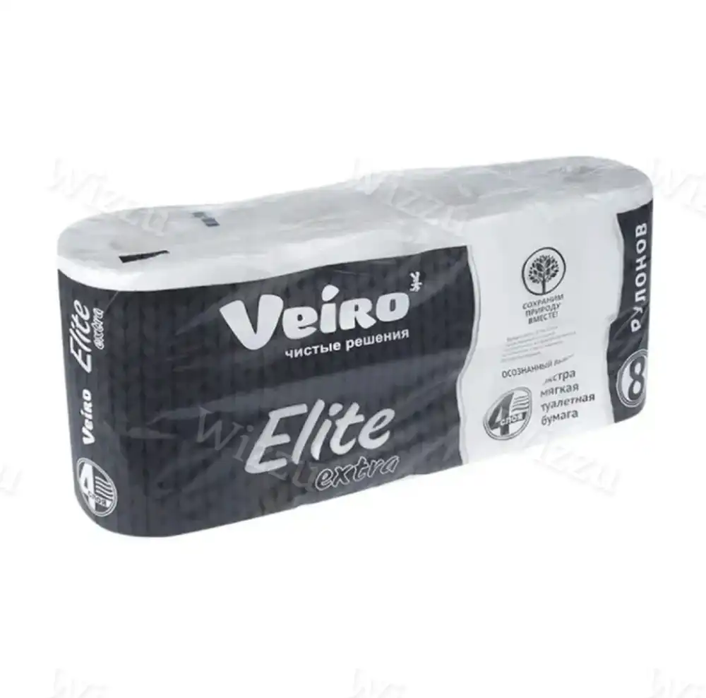 Бумага туалетная Veiro Elite Extra 4сл 8р