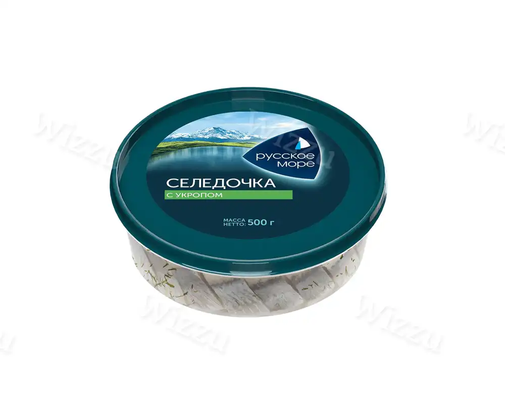 РМ Сельдь Филе-Кусок тихоокеан. слабосол. с Укропом в масле 500гр. (6шт)