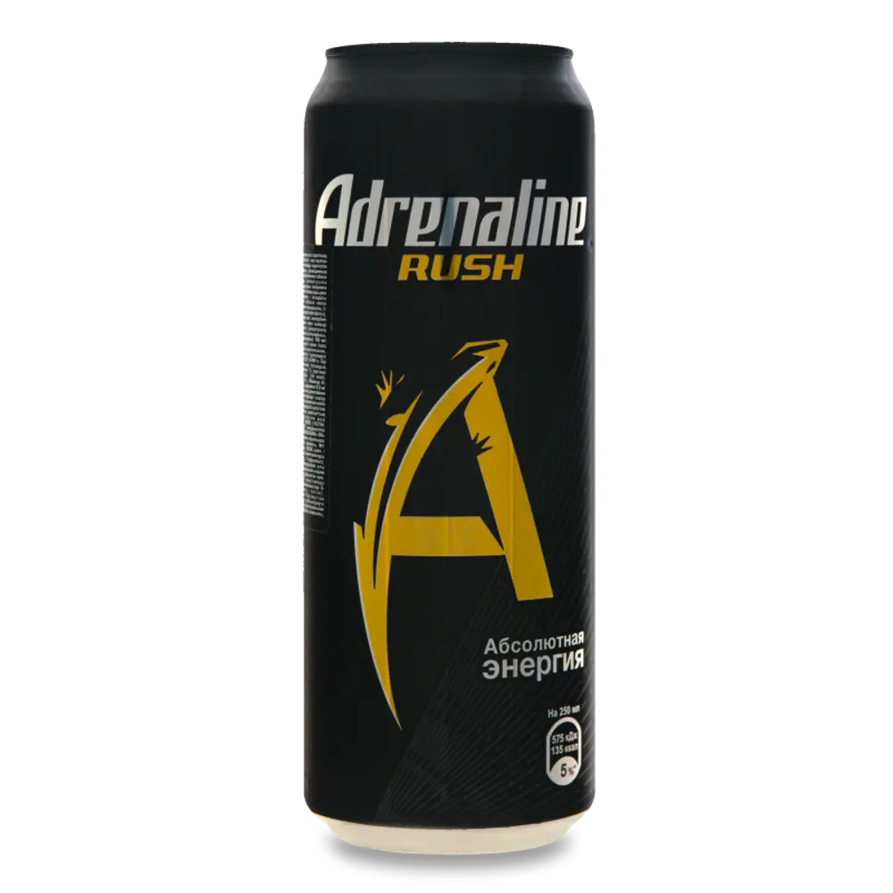 Напиток энергетический Adrenaline Rush, ж/б, 0.449л