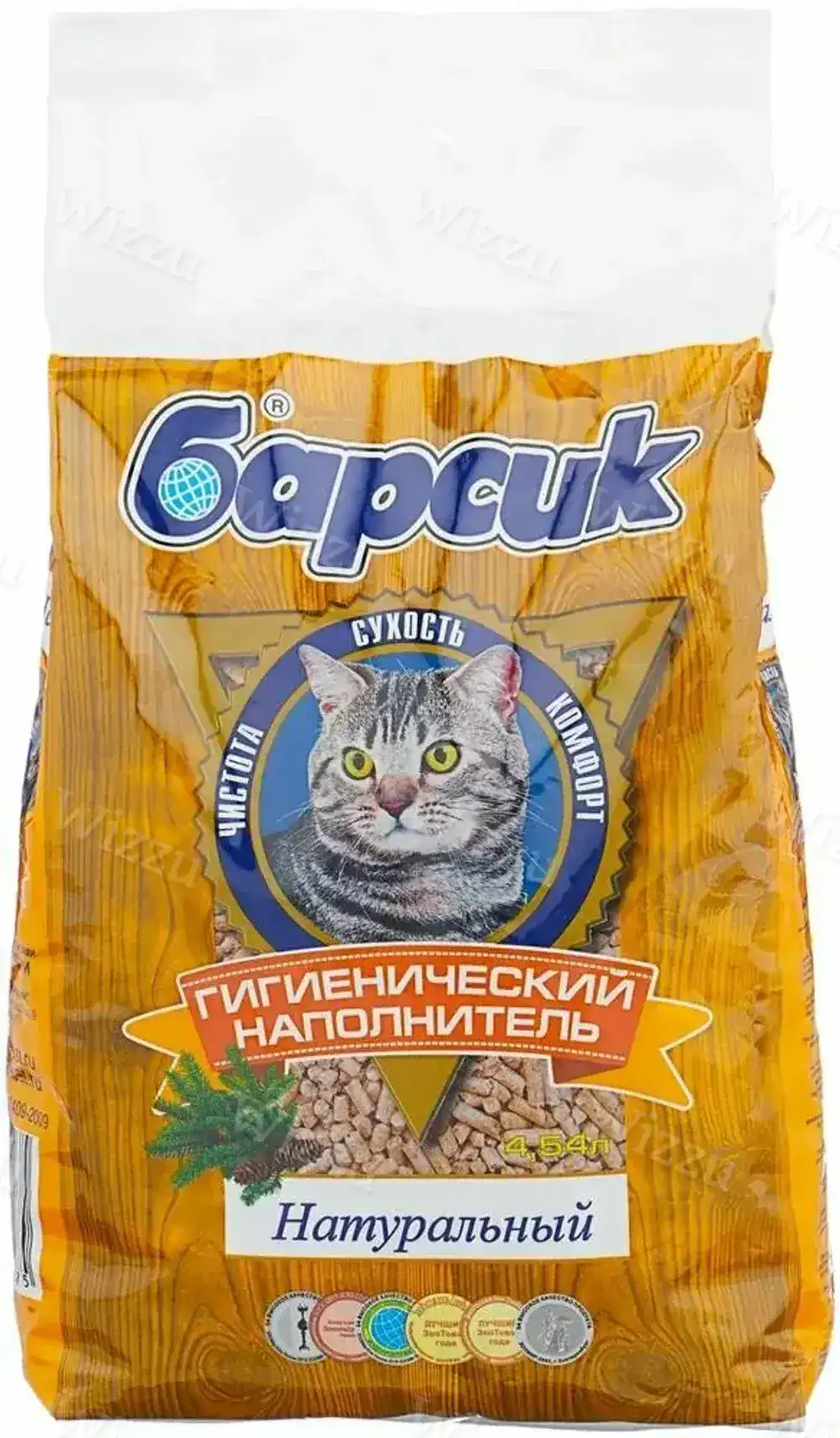 Наполнитель Барсик Древесный 4,54л